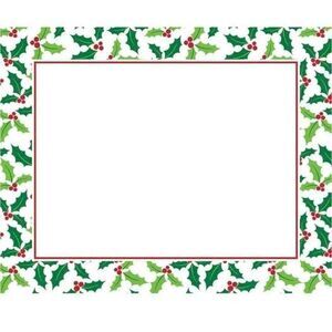 Creative Converting Holly Placemats, 12" x 15", Multi-color  Set of 12